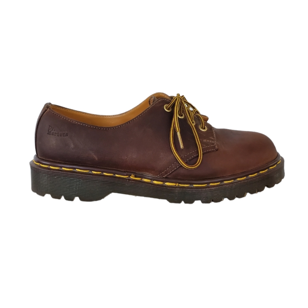 Dr. Marten's Men's The Original 1561 Shoe with custom Brooks Brothers laces!
